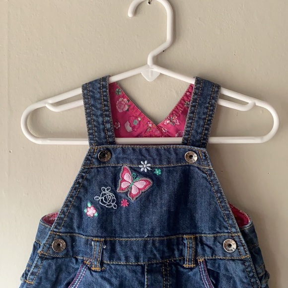 Children’s Place Denim Skirted Overall, Size 6-9 months - Picture 2 of 9